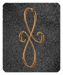 DF35-601-CP-SH-BK Copper Scroll Shimmer Black